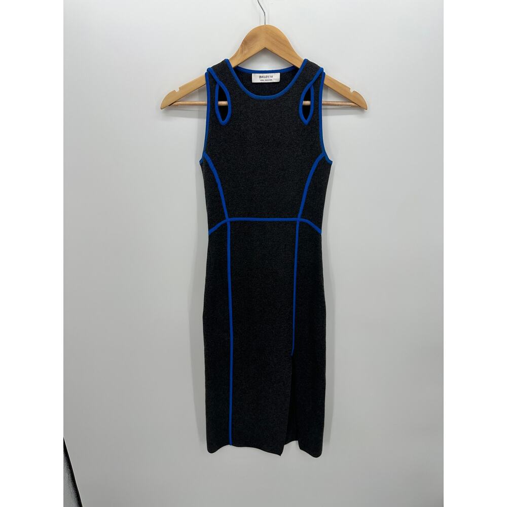 Bailey44 Womens Bodycon Midi Dress Size XS Sweater Knit Racerback Stretch Career